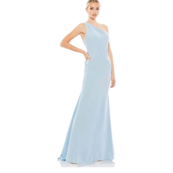 NWT ONE SHOULDER JERSEY MERMAID GOWN SZ 12